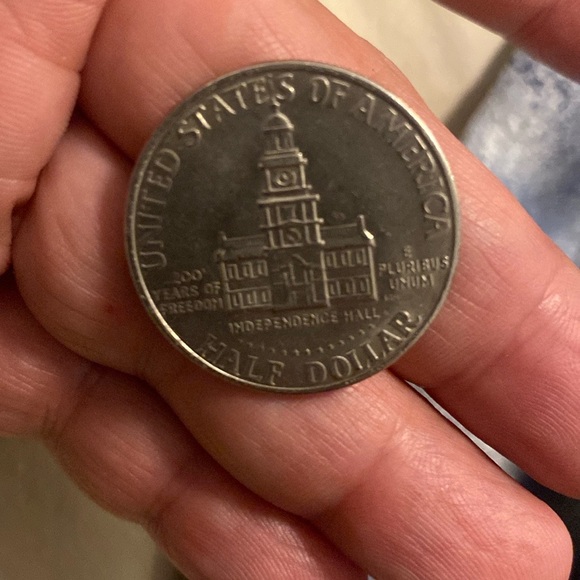 Silver Kennedy Half Dollar Coin Accessory